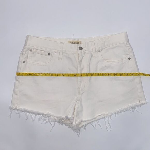 Madewell Relaxed Denim Shorts in Tile White Women’s Size 30 - Picture 7 of 14
